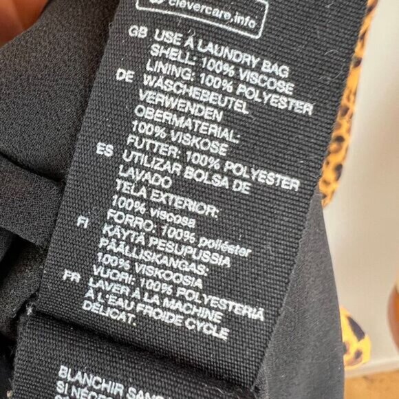 Stockholm Atelier & Other Stories Women's 2 Cheetah Yellow Black Bodycon Dress - Picture 10 of 16